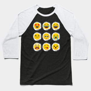 Emoji Social Media Texting Icons Baseball T-Shirt